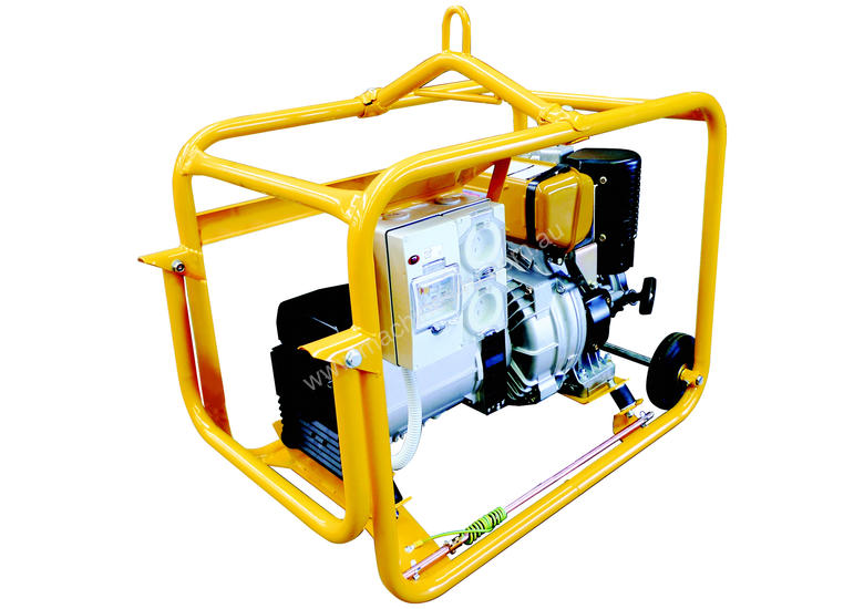 caption CROMMELINS Subaru DIESEL Genset with Hirepack