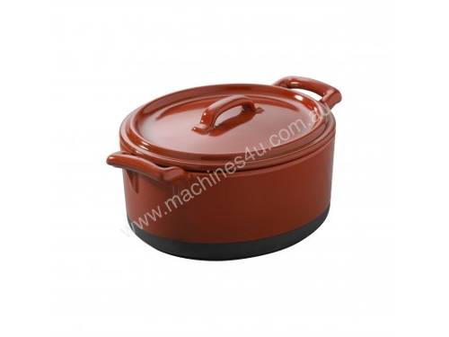 Revol 93372 Eclipse Oval Red Casserole Dish With Lid 2.5lt (Bceo1250)