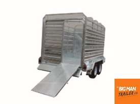  8X5 TANDEM GALVANISED STOCK CATTLE TRAILERS CRATE COW LIVESTOCK FARM 2800ATM - picture1' - Click to enlarge