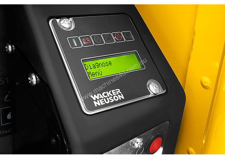 caption WACKER NEUSON DPU110LEC870 830KG REVERSIBLE DIESEL PLATE COMPACTOR