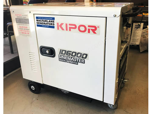 5.5kVA Kipor Inverter Generator on Wheels 