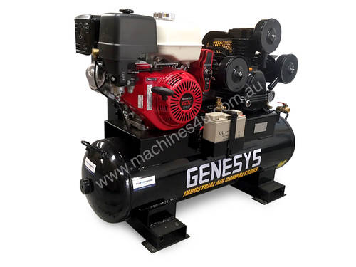 Piston Air Compressor-HONDA ENGINE Petrol 15HP 44 CFM 120L 125 PSI