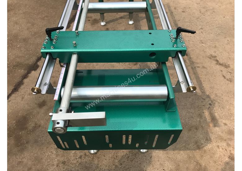 caption Calibrated Deluxe Length Stop Roller Conveyor Kit, 360mm x 3000mm Linear Measuring System