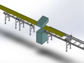 Calibrated Deluxe Length Stop Roller Conveyor Kit, 360mm x 3000mm Linear Measuring System - picture1' - Click to enlarge