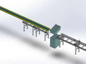 Calibrated Deluxe Length Stop Roller Conveyor Kit, 360mm x 3000mm Linear Measuring System - picture2' - Click to enlarge