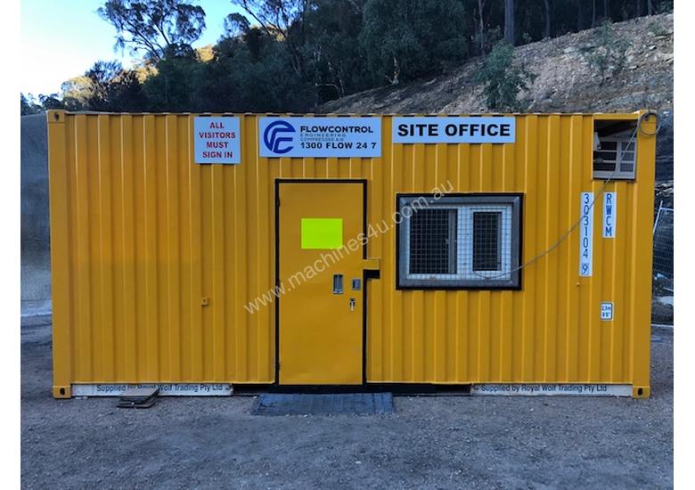 caption 20ft Shipping Container Office- insulated