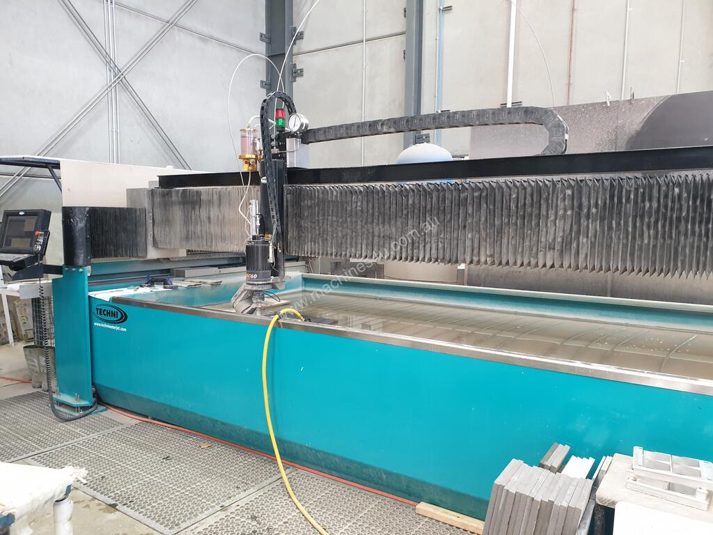 Used 2016 TECHNI Waterjet PREOWNED 5 AXIS WATERJET Waterjet Systems in