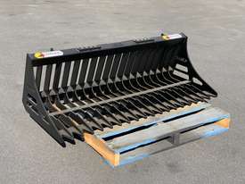 Skid Steer 1580mm Flat Bar Rake Bucket - Obsolete Stock - picture0' - Click to enlarge