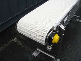 STAINLESS STEEL Motorised Plastic Belt Conveyor - 1.75m long - picture1' - Click to enlarge