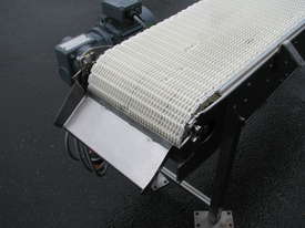 STAINLESS STEEL Motorised Plastic Belt Conveyor - 1.75m long - picture2' - Click to enlarge