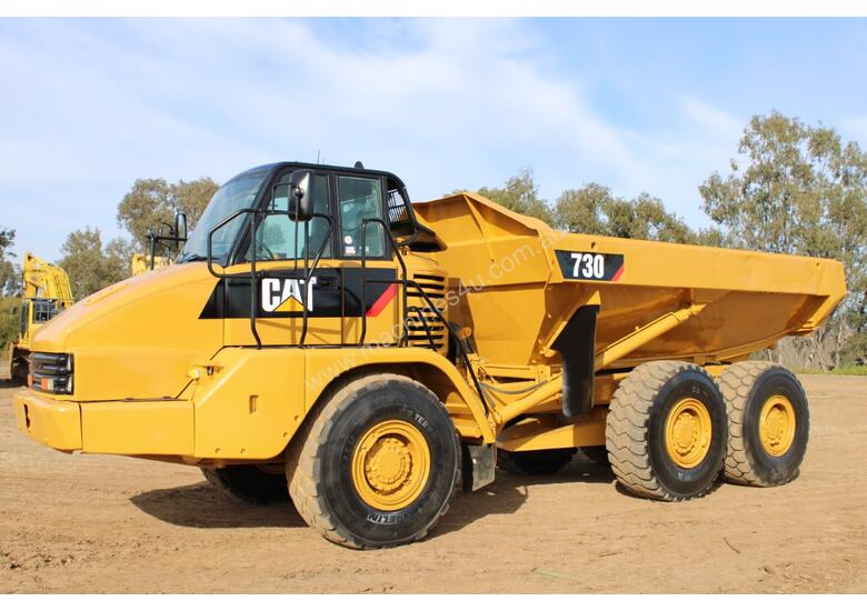 caption Caterpillar 730 Dump Truck