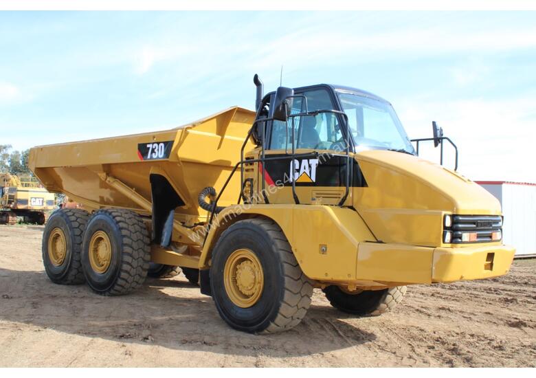 caption Caterpillar 730 Dump Truck