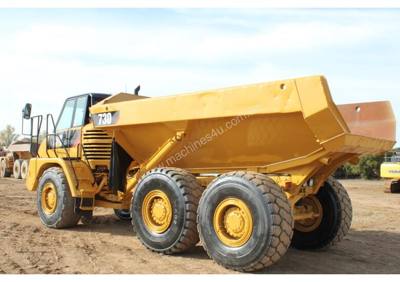 caption Caterpillar 730 Dump Truck