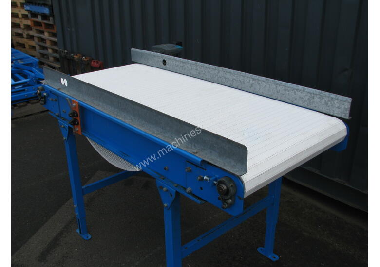 Used Flat Belt Powered Conveyor Motorised Variable Speed Modular Belt ...