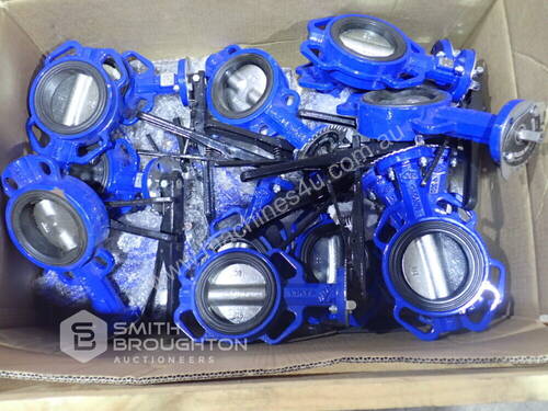 CRATE COMPRISING OF ASSORTED BUTTERFLY VALVES