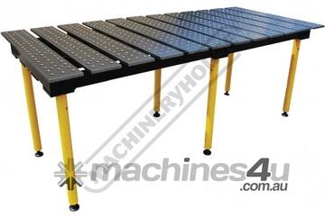 TMQD625125 2560 x 1250mm BuildPro Modular Welding Table - Nitrided Finish Reversible Table Plates 1