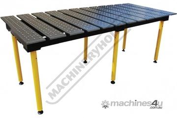 2560 x 1250mm BuildPro Modular Welding Table - Nitrided Finish TMQD625125 Reversible Table Plates 1