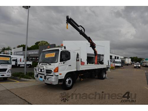 2009 HINO FG 500 - Truck Mounted Crane - 1527 - Tray Truck - Tray Top Drop Sides