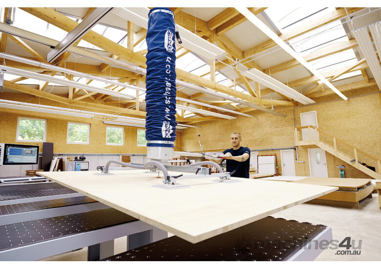 caption Vacuum Lifting of Timber Boards