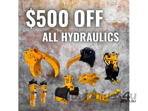 *FINAL 2021 PROMOTION* 10 - 15 TONNE $500 OFF ENTIRE HYDRAULIC RANGE | OFFER ENDS 7TH DECEMBER