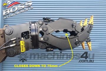 BOSS Hydraulic Rotating Demolition/Stone Grapples Suitable for 5T+ Excavators