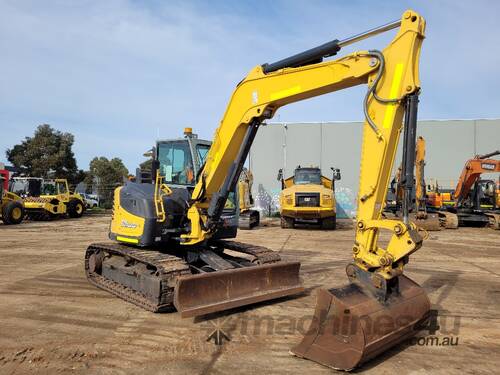 YANMAR SV100 10T EXCAVATOR WITH FULL A/C CABIN, STEEL TRACKS WITH PADS, CIVIL SPEC AND 2750 HOURS