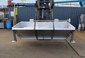 Stainless Steel Hopper Chute - 2515 x 900mm Opening