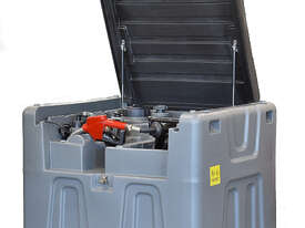 Portable Poly Diesel Tank 480 Litre with Retractable 10m Hose Reel - picture0' - Click to enlarge