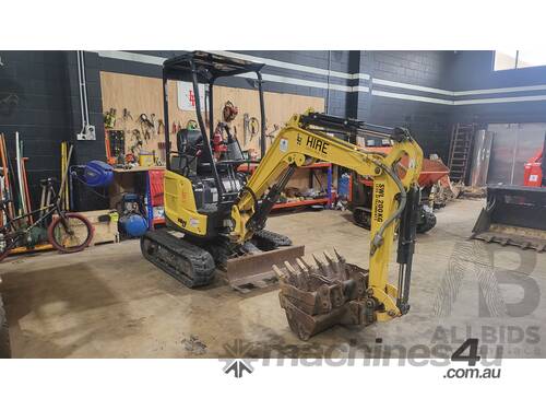 YANMAR VIO17 1.7T EXCAVATOR With 4 Attachments