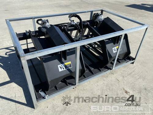 Unused Hydraulic Grapple Bucket to suit Skidsteer Loader