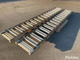 JETLAND 8 Tonne Aluminum  Loading Ramps
Length: 3700mm, Width: 500mm
Various Marks & Scratches - picture0' - Click to enlarge