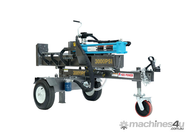 caption HZC BLUE GEM TURNTABLE 30T LOG SPLITTER-BRIGGS & STRATTON 6.5HP