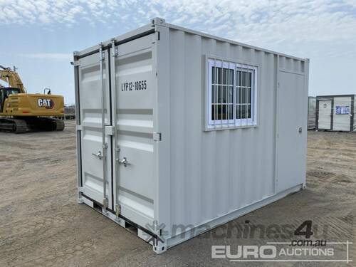 Unused 12' Container, 1 Door, 1 Window