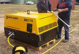 176CFM Rotary Screw Compressor, Diesel Driven, Mounted on Transport Skid