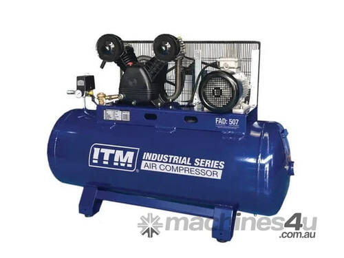 caption Stationary Belt Drive Air Compressor by ITM