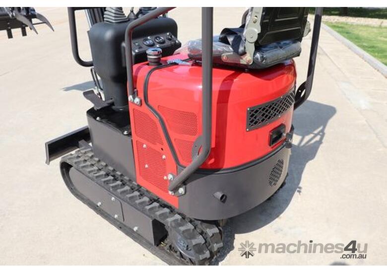 caption Mini Excavator 1.0T with 8 Attachments: Limited Time Offer!