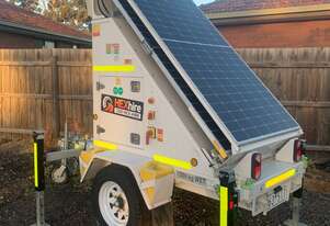 Best in Class Solar Light Towers from Globe Power: 1 hour of Sun = 4 hours of Light!