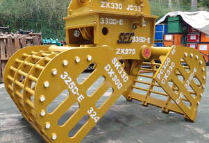New 20-48 ton (90 or 100mm pin) Excavator Hydraulic Clamshell Skeleton Grapple Bucket