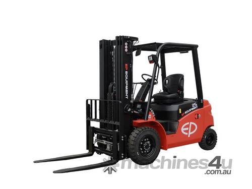 EP Electric Forklift - 2.5T, AC Control & Li-ion Battery Options