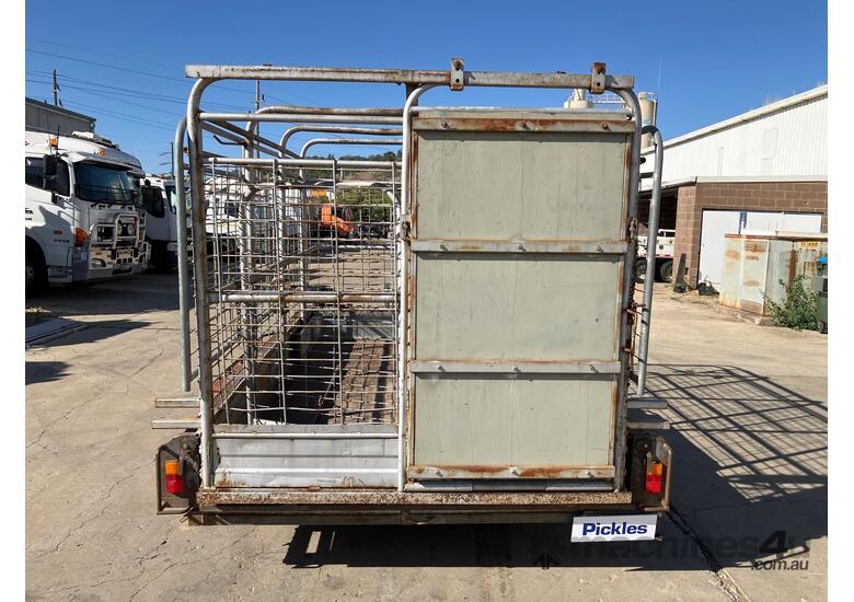 caption 1980 Unknown Tandem Axle Tilting Box Trailer