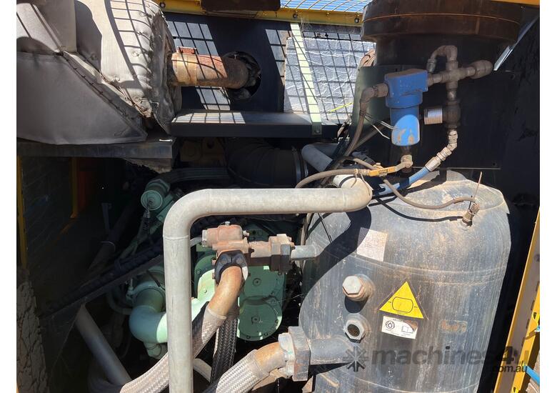caption 2009 Sullair 900/1150 XHDTQ-CA3 Trailer Mounted Compressor