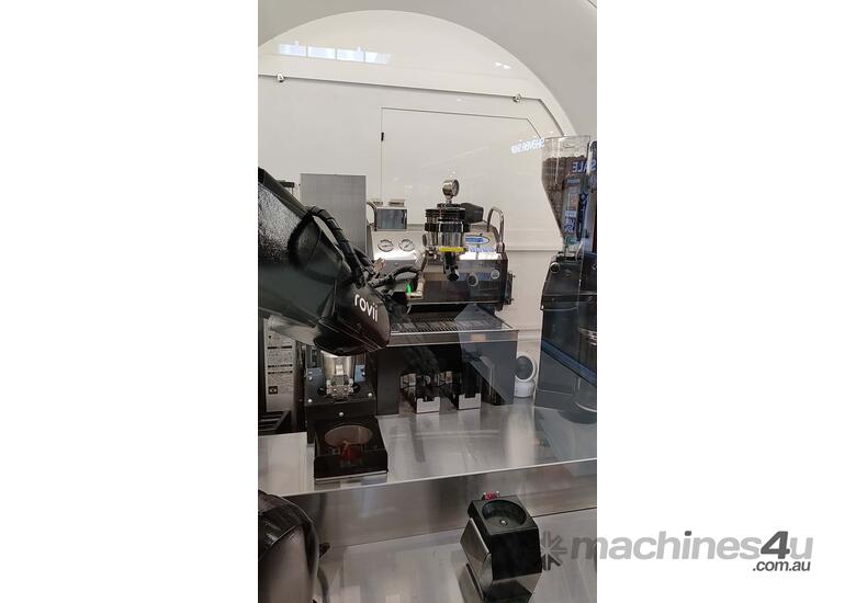 caption Entire Robotic Coffee System/ ABB IRB1200 6-axis Industrial Robot