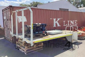 Truck Service body with diesel air compressor