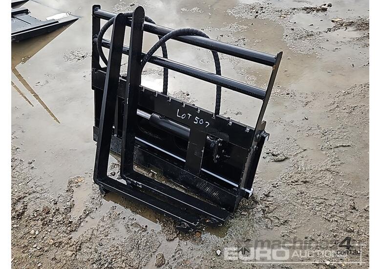 caption Unused Captok Side Shift Forks to suit Mini Skidsteer Loader