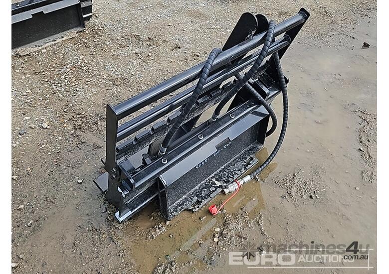 caption Unused Captok Side Shift Forks to suit Mini Skidsteer Loader