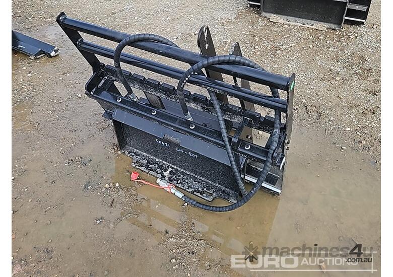 caption Unused Captok Side Shift Forks to suit Mini Skidsteer Loader