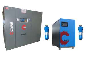 Package Deal HERTZ HSC55-7 55KW Rotary Screw Compressor with CDRM450-3C Dryer & Inline Filters