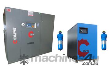 Package Deal HERTZ HSC55-7 55KW Rotary Screw Compressor with CDRM450-3C Dryer & Inline Filters