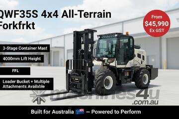 4X4 Forklift 3.5 TON 58 KW TURBO DIESEL