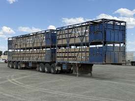 2015 STRASBURG B-DOUBLE LIVESTOCK TRAILER COMBINAT - picture0' - Click to enlarge